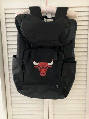 NBA Bulls Corporate Hand Out Black Logo Backpack